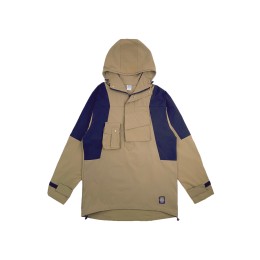 Custom-made khaki half-chest zipper windbreaker pullover jacket fashion design hooded front chest pocket pullover windbreaker windbreaker center  boyfriend windbreaker  Hydrostatic Head   1000 mmH2O  J963 Custom-made khaki half-chest zipper windbreaker pullover jacket fashion design hooded front chest pocket pullover windbreaker windbreaker center  boyfriend windbreaker  Hydrostatic Head   1000 mmH2O  J963